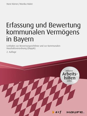 cover image of Erfassung und Bewertung kommunalen Vermögens in Bayern--inkl. Arbeitshilfen online